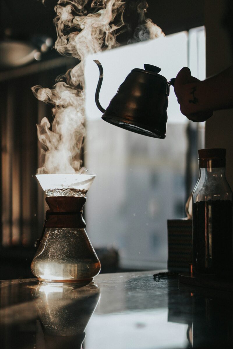 コーヒーのための適温の水